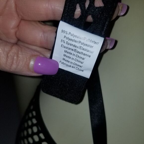 Women Gothic Dark Fishnet Bodycon Sexy Halter Bodysuit Punk Hollow Out    - Picture 12 of 16